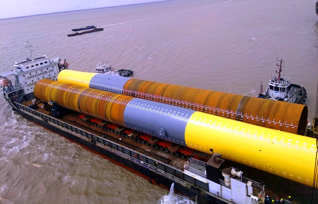 Guangdong Yudean Zhuhai Jinwan 300MW Offshore Wind Farm Pile Project Successfully Completed(图1) Guangdong Yudean Zhuhai Jinwan 300MW Offshore Wind Farm Pile Project Successfully Completed(图1)